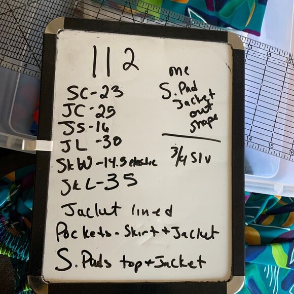 Vtg Brenda Goode Skirt Suit 3 Piece Jacket Top Set Blouse Dress Shirt USA XL - Picture 13 of 13